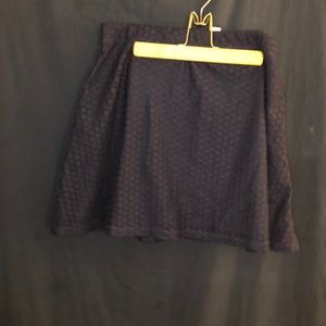 Dark blue Lace skater skirt